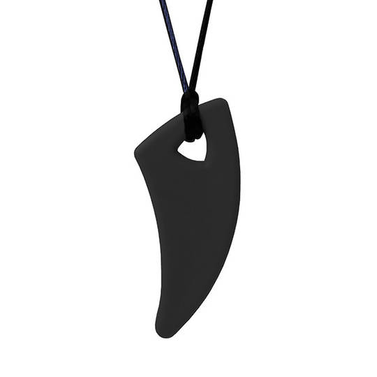  Saber Tooth Chewelry Necklace -Black Medium